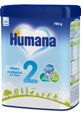 Humana 2, formula lapte 6-12 luni  750g
